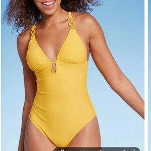 Shade & Shore Vibrant Yellow Swimsuit